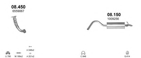POLMO POLMO00167 Exhaust System